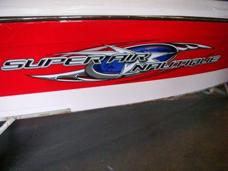 DECAL, HULL, "SUPER AIR NAUTIQUE" 220 STBD  SIDE 2006-08