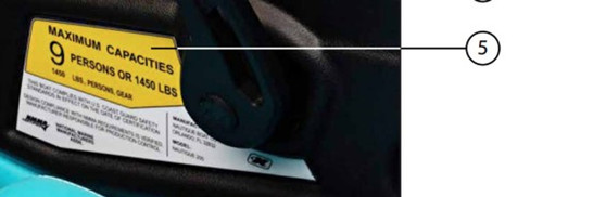 DECAL MAX CAPACITY 9 PERSON NMMA