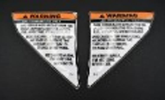 DECAL PREMIUM LEAKING FUEL FILL WARNING LABEL S-SERIES