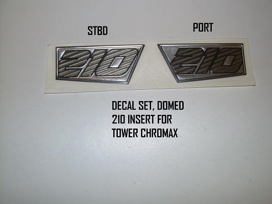 DECAL SET DOMED 210 INSERT FOR TOWER CHROMAX