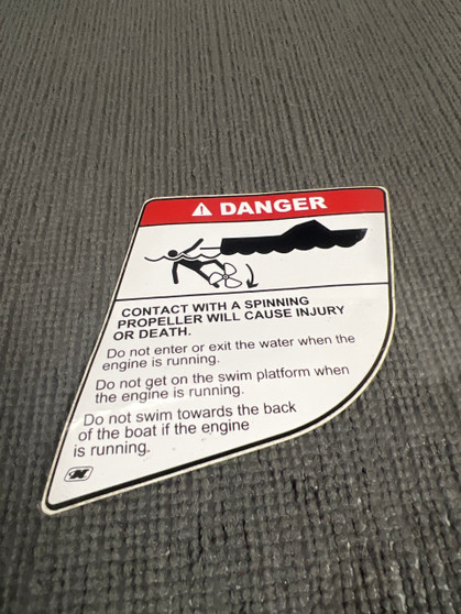 DECAL SKI 200 DANGER SPINNING PROPELLER