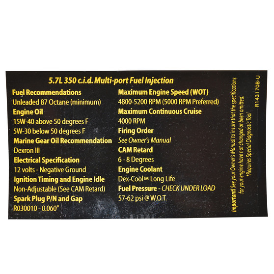 DECAL, SPEC 5.7MPI - PCM