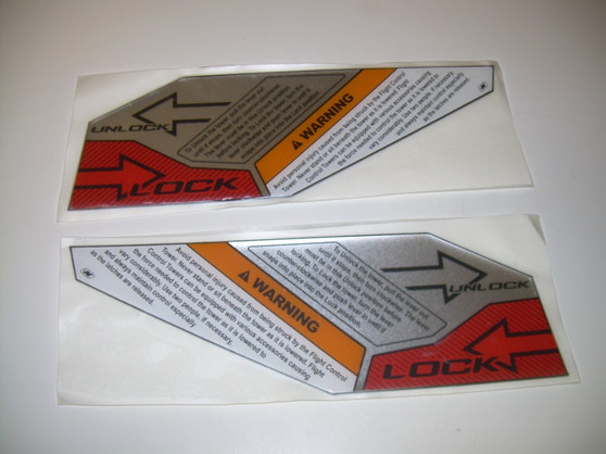 DECAL TOWER LOCK/UNLOCK WARNING 210/230/GS-SERIES   2018-2022