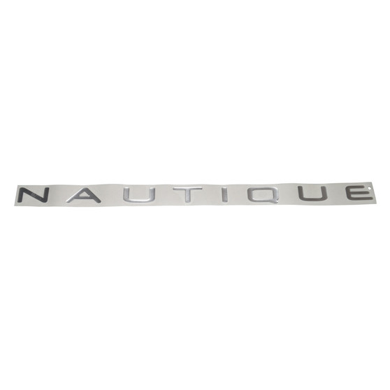 DECAL, TRANSOM ID "NAUTIQUE" SILVER DOMED FOR ALL MODELS 03- 05(EXCEPT SV211)