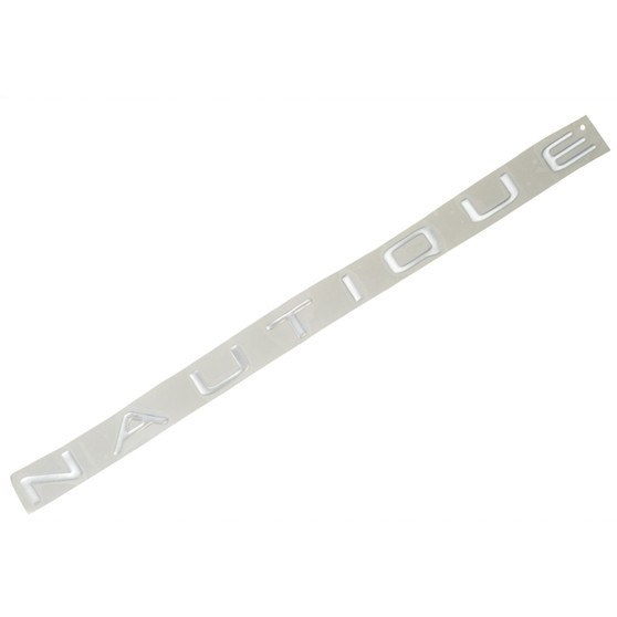 DECAL, TRANSOM, "NAUTIQUE" CHROME FOR THE SV-211, 2004-