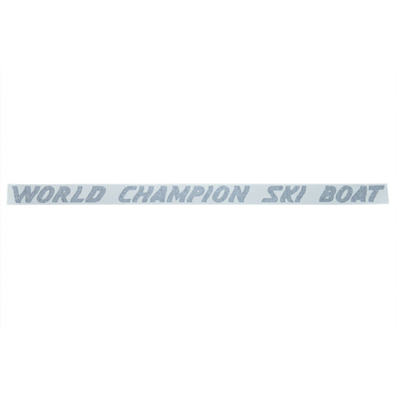 Decal, transom, "World Champion Ski Boat"