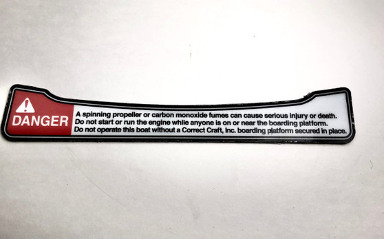 DECAL WARNING SPINNING PROPELLER