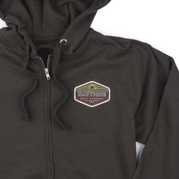 FACTORY SUNRISE ZIP HOODIE- VINTAGE BLACK