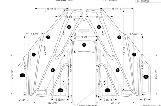GS24 Bow Stringer Kit SeaDek  2018-2022