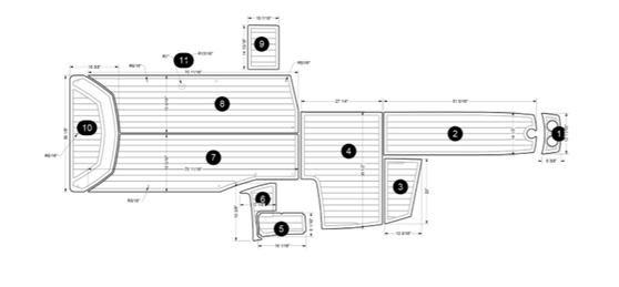 GS24 Floorboard Kit SeaDek   2018-2022