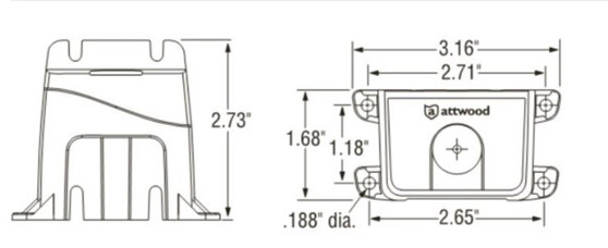 HIGH WATER ALARM AUTO BILGE SWITCH.