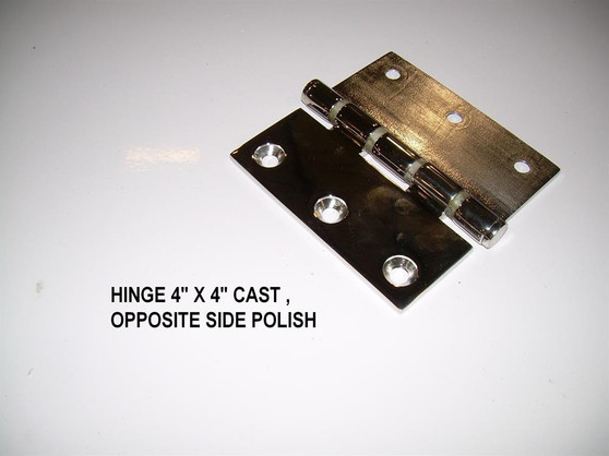 HINGE 4 X 4 CAST OPPOSITE SIDE POLISH FOR GS-SERIES AND 210, 230 2014- REAR STORAGE HATCHES