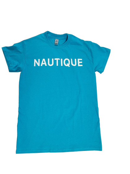 NAUTIQUE COTTON TEE- TROPICAL BLUE