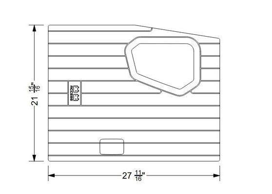 NON-SKID, BATTERY ACCESS LID, P23 2020-2023