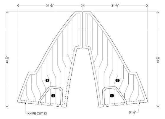 NON-SKID, BOW STRINGER  S23