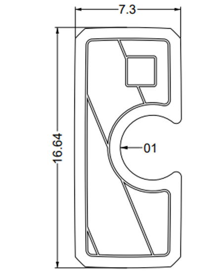 NON-SKID, COOLER LID MOCHA GS-SERIES