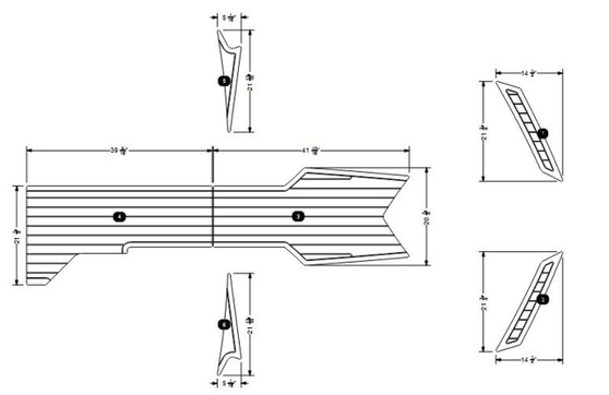 NON-SKID, DECK KIT, P23 2020-2023