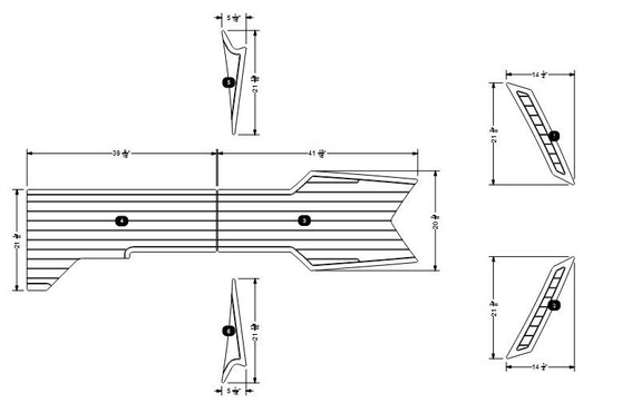NON-SKID, DECK KIT, P23 2020-2023