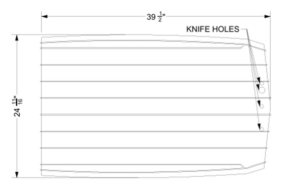 NON-SKID, ENGINE HATCH G-SERIES