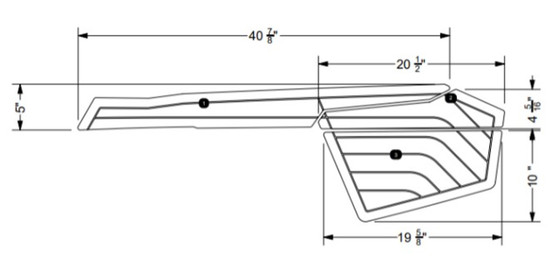 NON-SKID ENGINE HATCH PORT G21/G23/G25