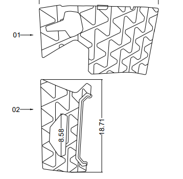 NON-SKID, HELM DASH BLACK GS-SERIES
