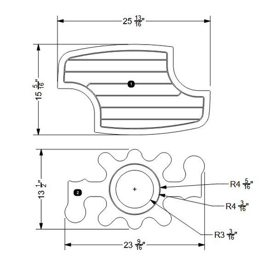 NON-SKID, TABLE KIT P23 2020-2023