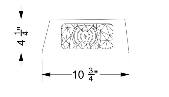 NON-SKID THROTTLE POCKET WIRELESS CHARGER G-SERIES MOCHA/BLACK