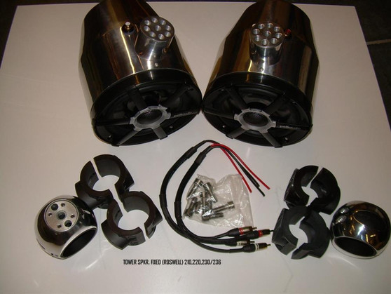 Tower Speaker Fixed- Polished Alum