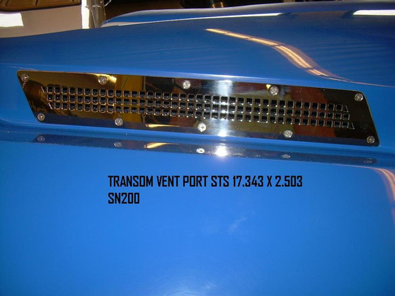 VENT, TRANSOM PORT STS 17.343" X 2.503" SKI NAUTIQUE 200