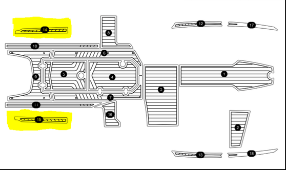 2017-2018 G23 TWO PIECE SEADEK DECK KIT