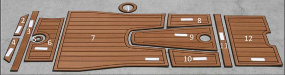 NON-SKID DECK & COCKPIT SPORT 200 (MOCHA)