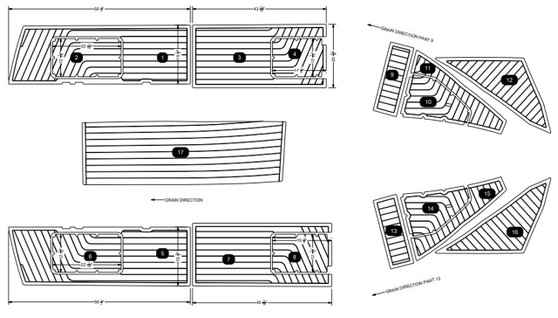 NON-SKID STRINGER KIT G23 TITANIUM/BLACK