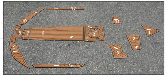 2015 230 FAUX TEAK DECK KIT SEADEK