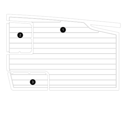 2017-2022 GS22 Love Seat Stringer Kit SeaDek
