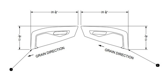 2019-2025  NON-SKID MOTOR BOX SIDES 13MM MOCHA