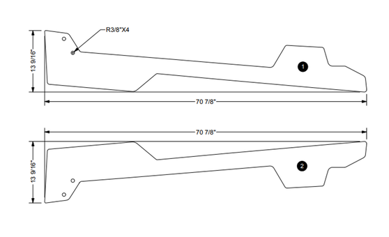 2019-2025 SKI NAUTIQUE GUNNEL LINERS SEADEK