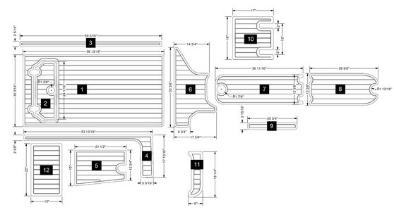 210 SeaDek Floor Kit 2008-2013