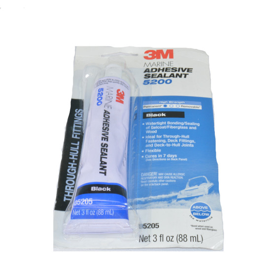 5200 sealant by 3M  - used to seal struts, fins, etc - 3 ounce tube