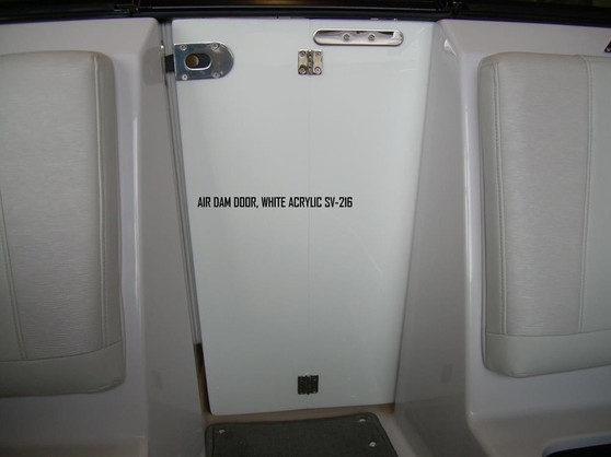 AIR DAM DOOR, WHITE ACRYLIC,  SV216