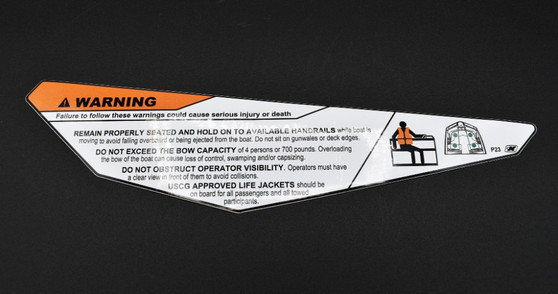 BOW MAX CAP NMMA P23 DECAL