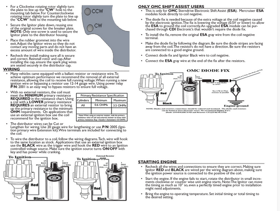 Breakerless Ignition Kit for Prestolite distributors (most Nautiques with distributors)