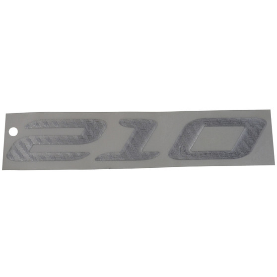 DECAL 210 DESIGNATOR SILVER CARBON FIBER