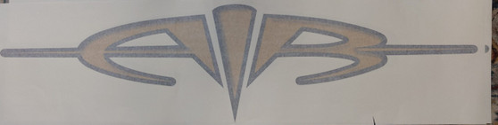 DECAL AIR (BIG) GOLD/BLK 2000-2003