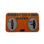 decal, engine cooling water