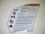 DECAL HELM WARNING W/OUT FIRE EXTINGUISHER SKI NAUTIQUE