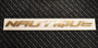 DECAL SMALL NAUTIQUE GOLD CHROMAX 22" X 1.4"