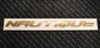 DECAL SMALL NAUTIQUE GOLD CHROMAX 22" X 1.4"