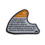 DECAL, WARNING, GASOLINE VAPORS,  2.58 X3.38