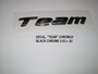 TEAM Chromax Decal