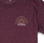 WAVY DAYS TEE- MAROON HEATHER